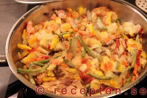 Kycklingwok steg 3