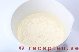 Smeten blandad och klar smeten blandad och klar