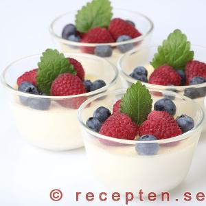 recept p&aring; pannacotta