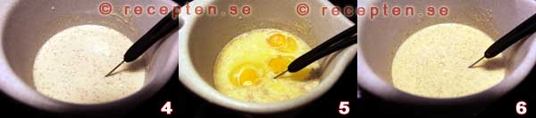 Hur man gör fläskpannkaka steg 4-6 Fläskpannkaka steg 4-6