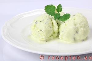 God kiwi-yoghurtglass recept med lågt GI kiwiyoghurtglass