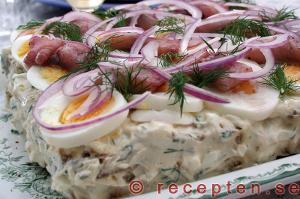 Recept på matjesilltårta silltårta