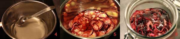 Koka upp lagen, lägg i smaksättning, låt svalna, häll över sillen. Lag till lingonsill