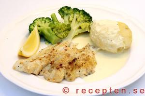 Recept på rödspätta med citronsås Rödspätta med citronsås