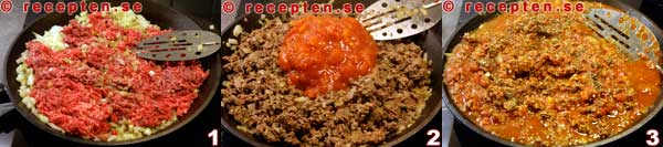 Hur man gör Lasagne steg 1-3 lasagne steg 1-3