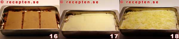 Hur man gör Lasagne steg 16-18 lasagne steg 16-18
