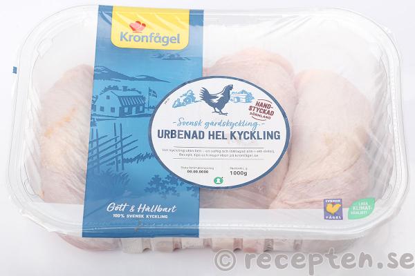 Urbenad hel kyckling