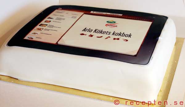 Arla iPad-tarta