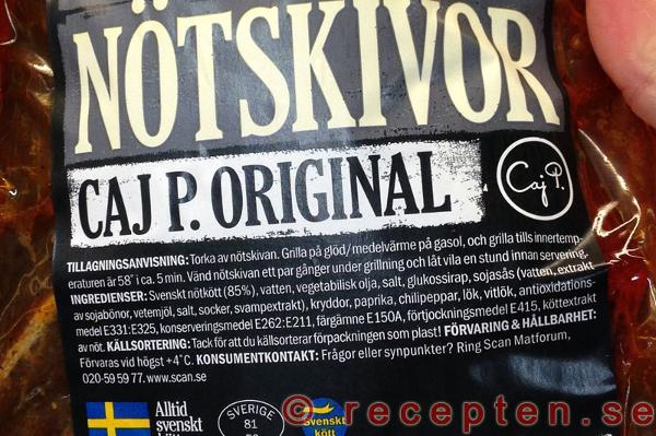 Färdigmarinerade nötskivor