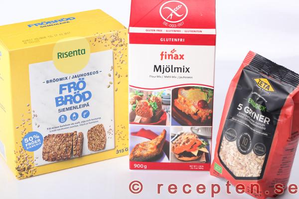 Fröbröd, glutenfri mjölmix, 5 gryner Fröbröd, glutenfri mjölmix, 5 gryner