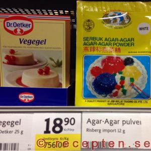 agar agar och vegegel