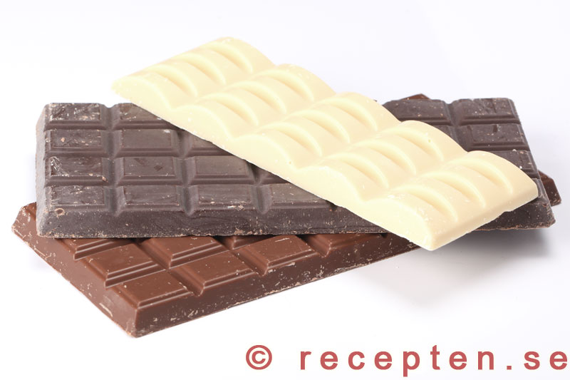 God mörk choklad, mjölkchoklad och vit choklad mörk choklad, mjölkchoklad och vit choklad