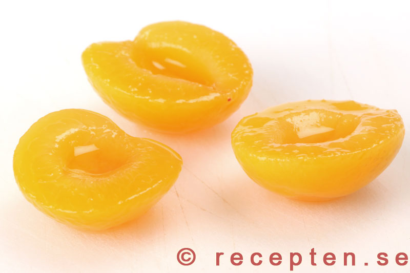 Recept med och information om aprikoshalvor aprikoshalvor