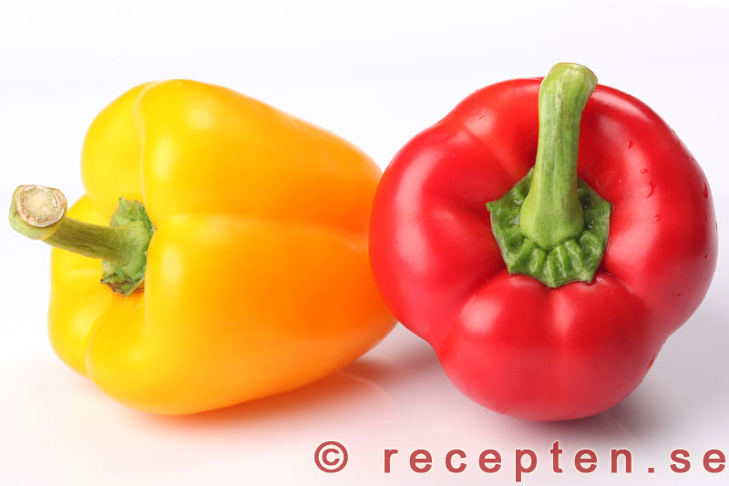 röd och gul paprika paprika
