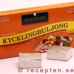 hönsbuljongtärning, kycklingbuljongtärning