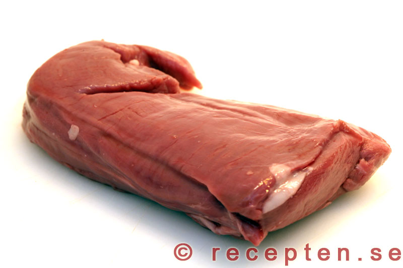 En bit kalvfilé kalvfilé