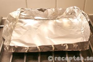 Kola steg 1.2: Form av aluminiumfolie.