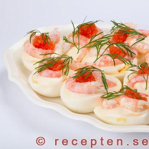 Goda och enkla Ägghalvor Ägghalvor