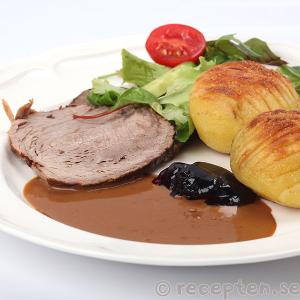 Porterstek serverad med den himmelskt goda såsen porterstek