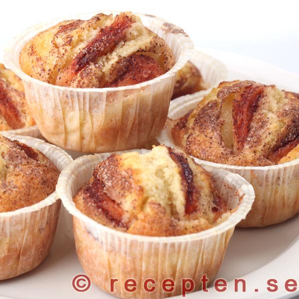 Äppelmuffins serverade