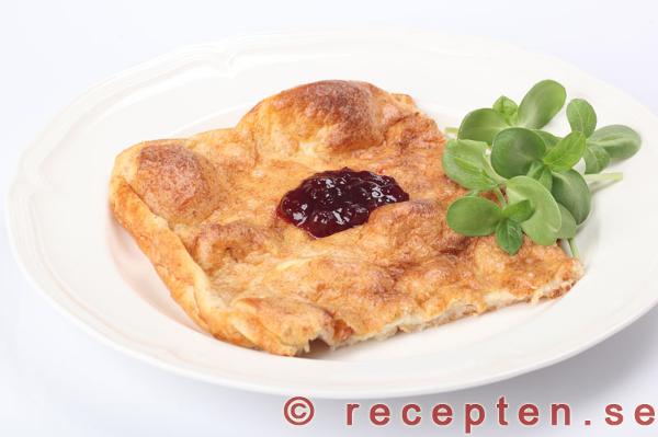 tjockpannkaka i ugn tjockpannkaka i ugn