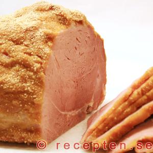 Senapsgriljerad ugnsbakad julskinka julskinka