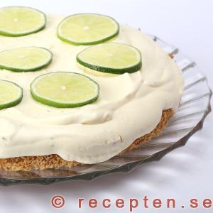 Limeglasstårta glasstårta med lime