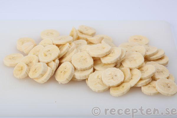 bananer i skivor