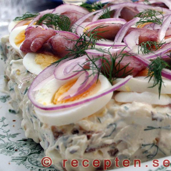 Recept på matjesilltårta silltårta