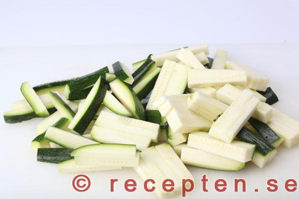 strimlad zucchini