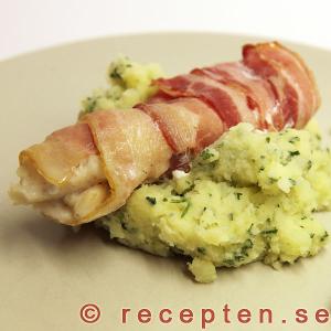 Baconinlindad fisk baconinlindad fisk
