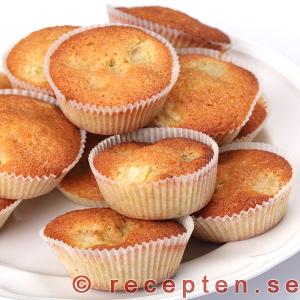 Goda och enkla rabarbermuffins rabarbermuffins