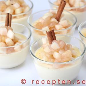 pannacotta med äpple