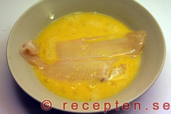 instruktion steg 4.2 currypanerad rödspätta