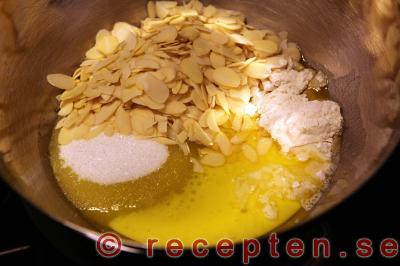 äppeltosca steg 1: ingredienserna till toscasmeten
