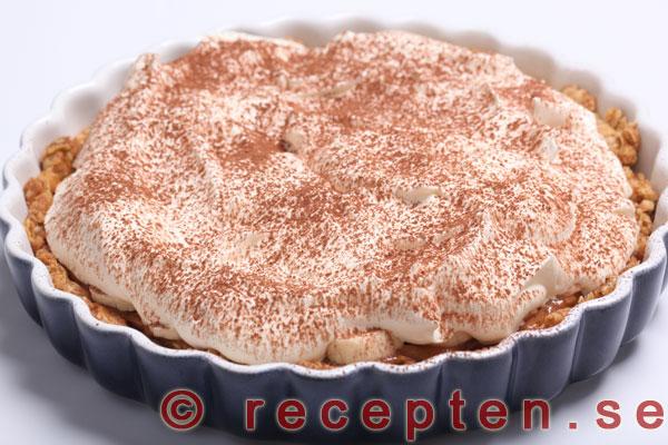 instruktion steg 7.3 banankolapaj / banoffee pie