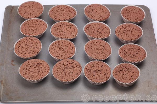 glutenfria kladdmuffins steg 6: gräddade muffins