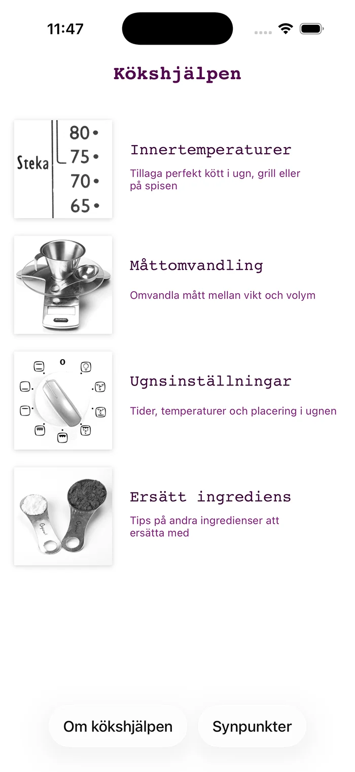 Kökshjälpen startsida